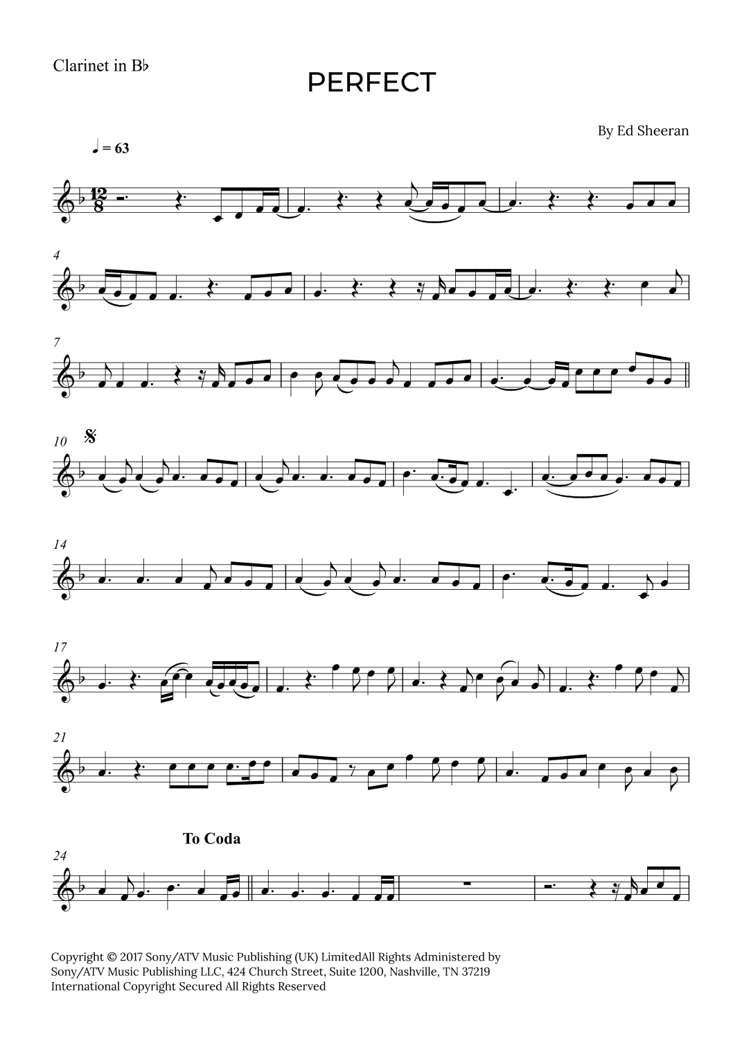 Perfect (arr. Alex Nunes Rodrigues)