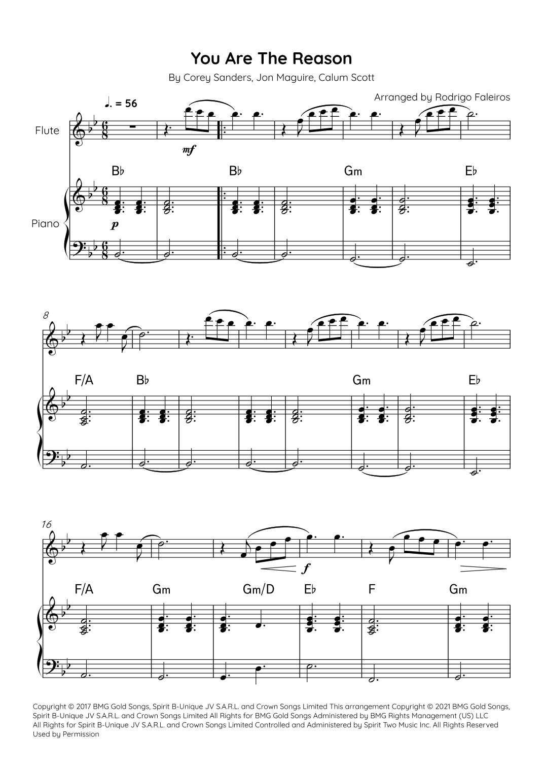 You Are The Reason (arr. Rodrigo Faleiros)
