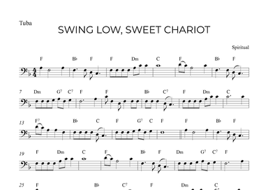 SWING LOW, SWEET CHARIOT (arr. Alex Nunes Rodrigues)