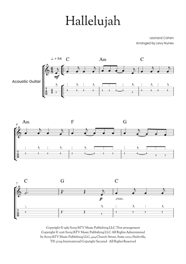 Hallelujah (arr. Levy Nunes)