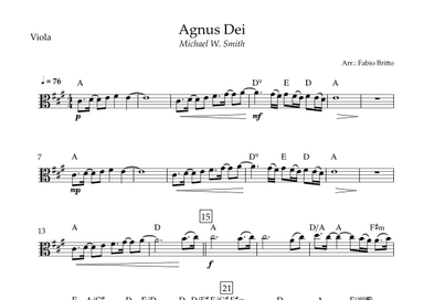 Agnus Dei (arr. Fabio Britto)