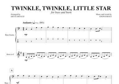 Twinkle Twinkle Little Star (arr. Art.o Artaud)