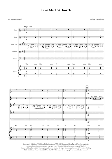 Take Me To Church (arr. Tom Drummond)