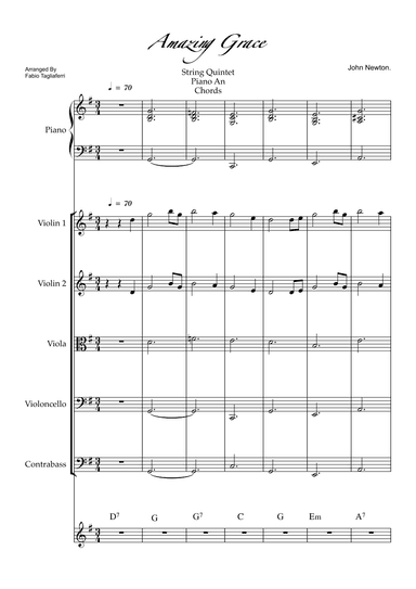 Amazing Grace (arr. Fabio Tagliaferri)