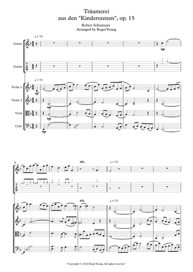 Traumerei (arr. Roger Young)