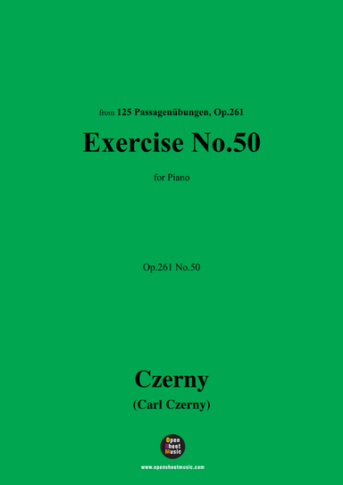 C. Czerny-Exercise No.50,Op.261 No.50 (arr. OSM Press)