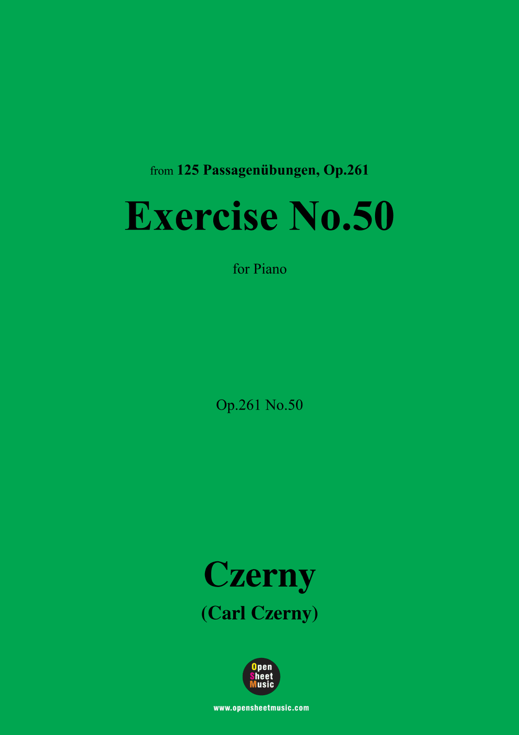 C. Czerny-Exercise No.50,Op.261 No.50 (arr. OSM Press)