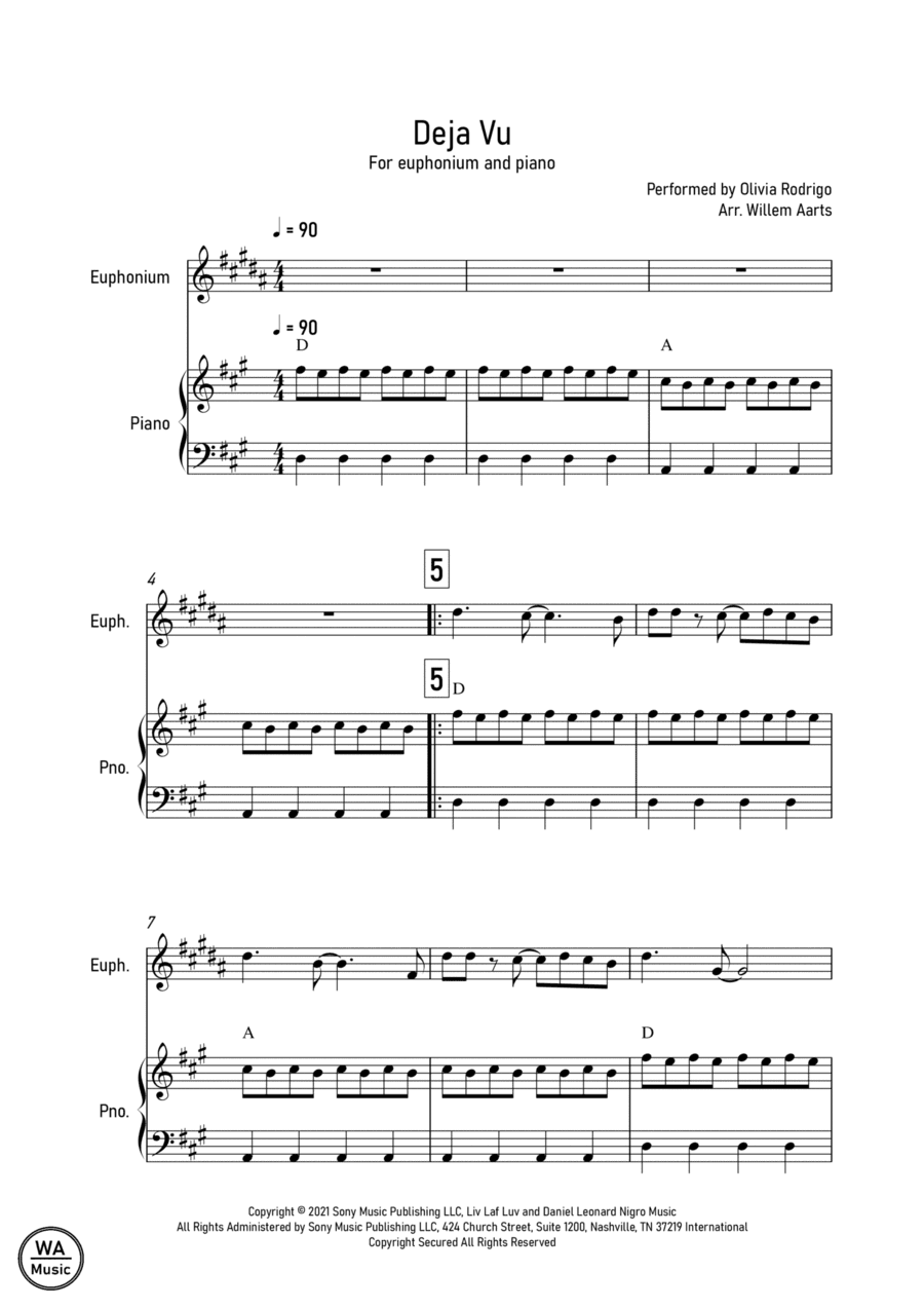 Deja Vu (arr. Willem Aarts)