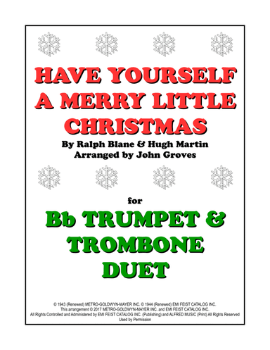 Have Yourself A Merry Little Christmas (arr. John Groves)