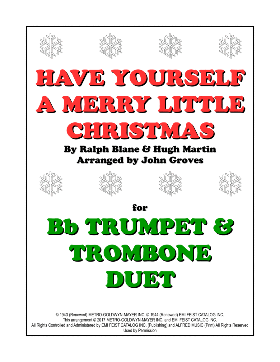 Have Yourself A Merry Little Christmas (arr. John Groves)