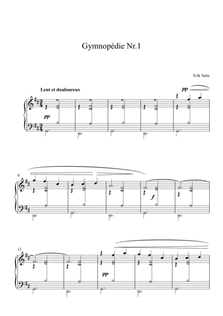 Gymnopédies No.1 - Erik Satie (arr. MSM)