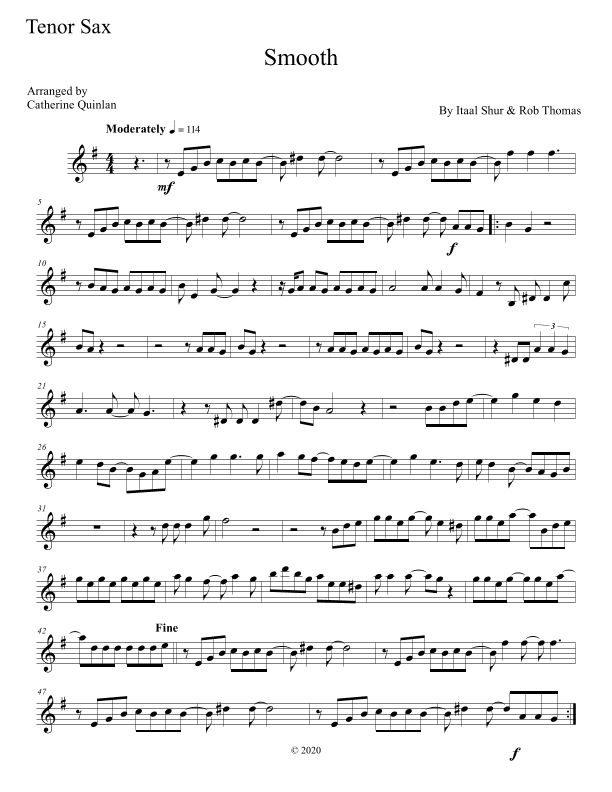Smooth (arr. Catherine Quinlan)