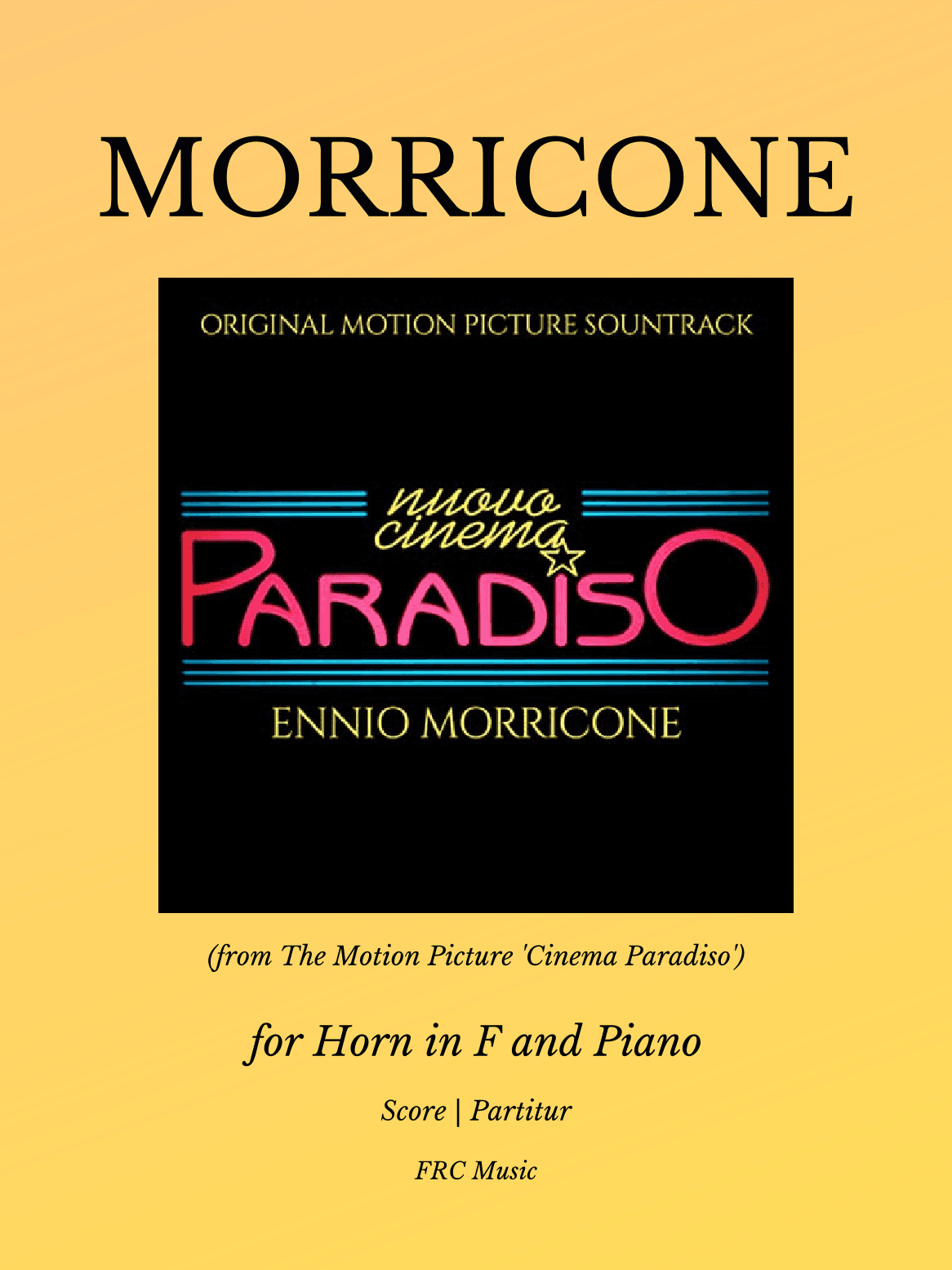 Nuovo Cinema Paradiso (arr. Flavio Regis Cunha)