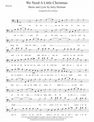 We Need A Little Christmas (arr. Kevin Busse)