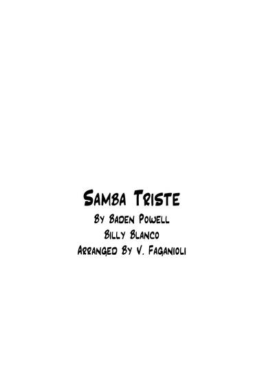 Samba Triste (arr. Valdeci Faganioli)