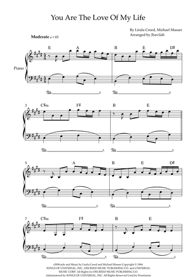 You Are The Love Of My Life (the One Love Of My Life) (arr. Jhavilah)