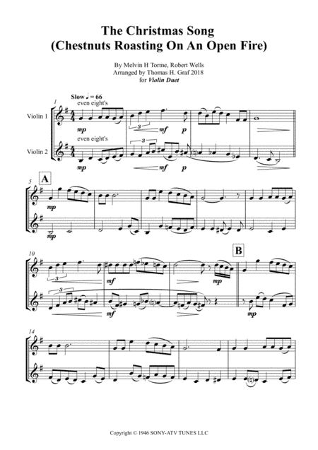 The Christmas Song (chestnuts Roasting On An Open Fire) (arr. Thomas H. Graf)