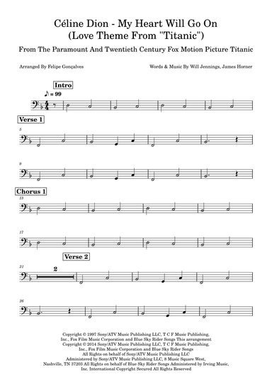My Heart Will Go On (love Theme From 'titanic') (arr. Felipe Gonçalves)