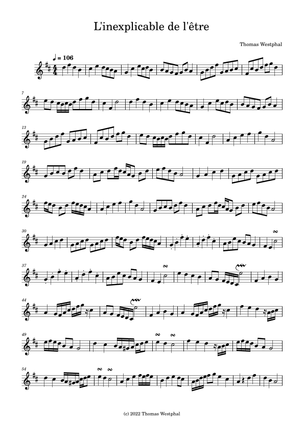 L'inexplicable de l'être