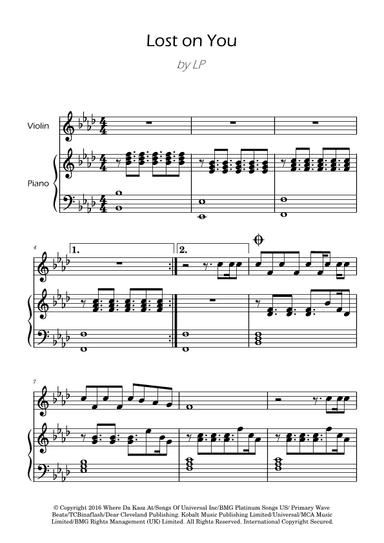 Lost On You (arr. Ygor Nunes)