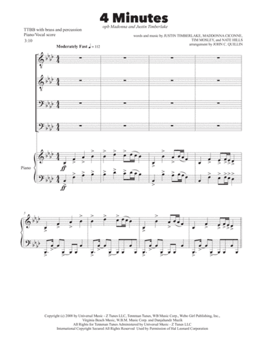 4 Minutes (arr. John C. Quillin)
