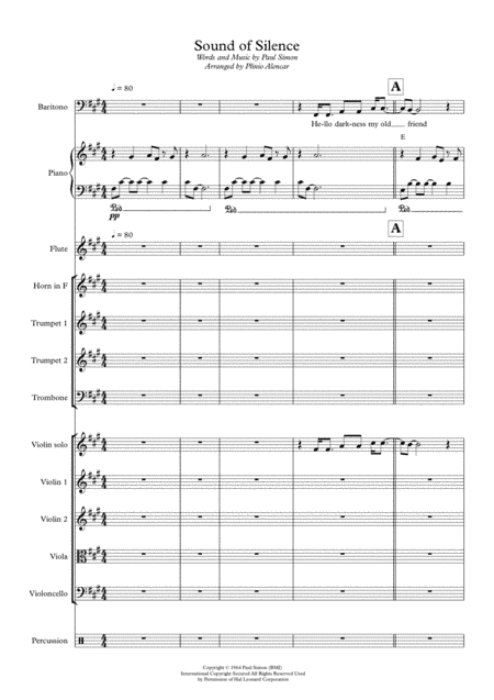 The Sound Of Silence (arr. Plínio Alencar)