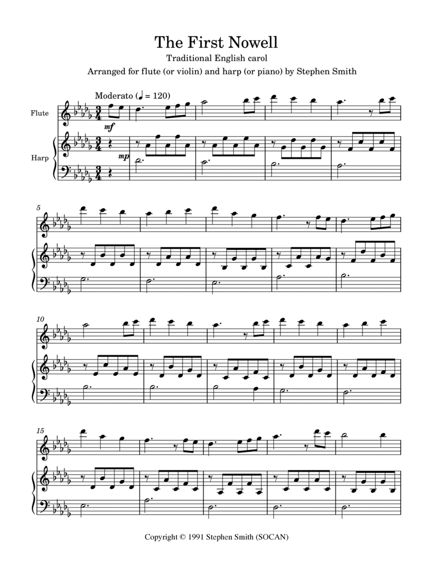 The First Nowell (arr. Stephen Smith)