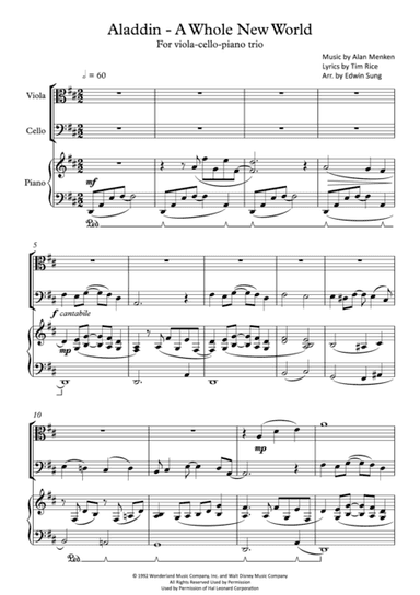 A Whole New World (from 'Aladdin') (arr. Edwin Sung)