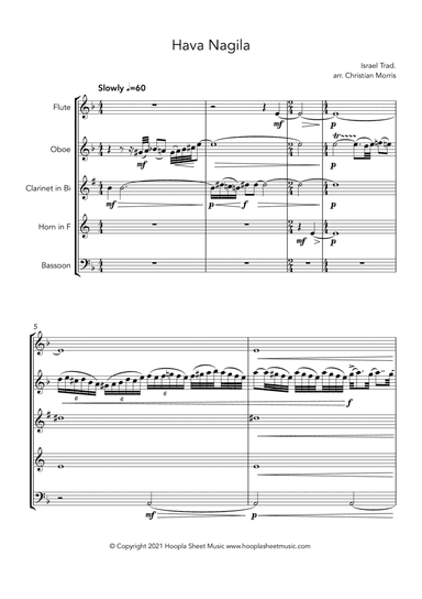 Hava Nagila (arr. Christian Morris)