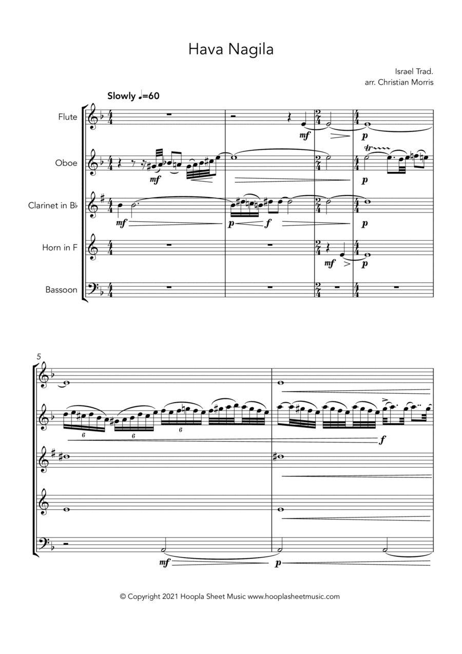 Hava Nagila (arr. Christian Morris)