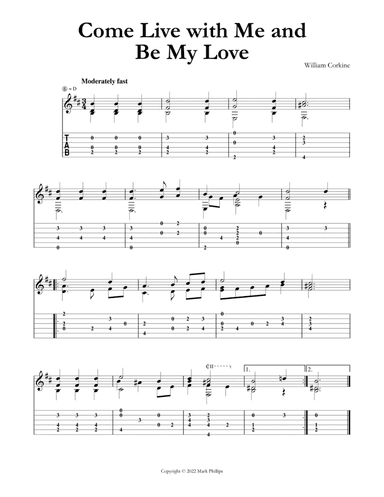 Come Live with Me and Be My Love (arr. Mark Phillips)