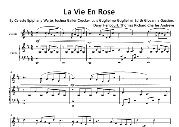 Loving La Vie En Rose (arr. Funtom)