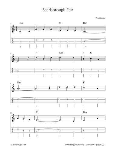 Scarborough Fair (arr. songbooks.info)