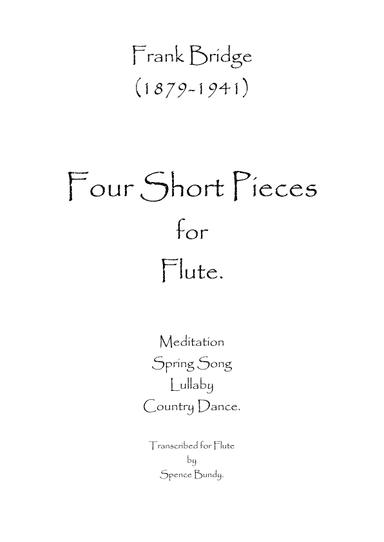 Four Short Pieces (arr. Spence Bundy)