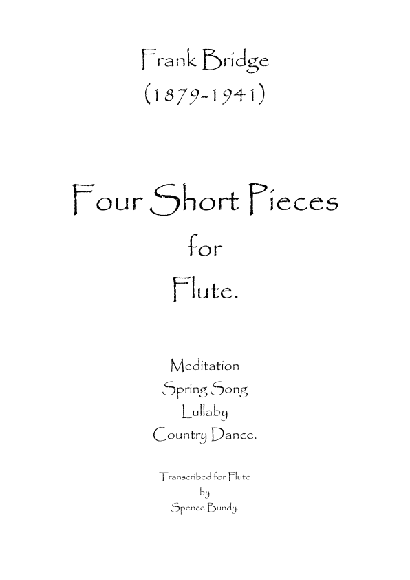 Four Short Pieces (arr. Spence Bundy)