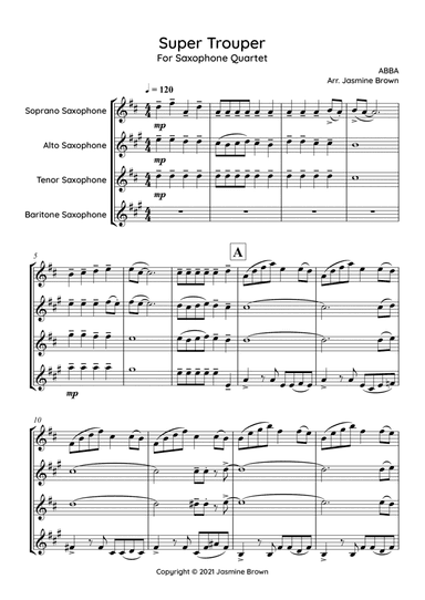 Super Trouper (arr. Jasmine Brown)