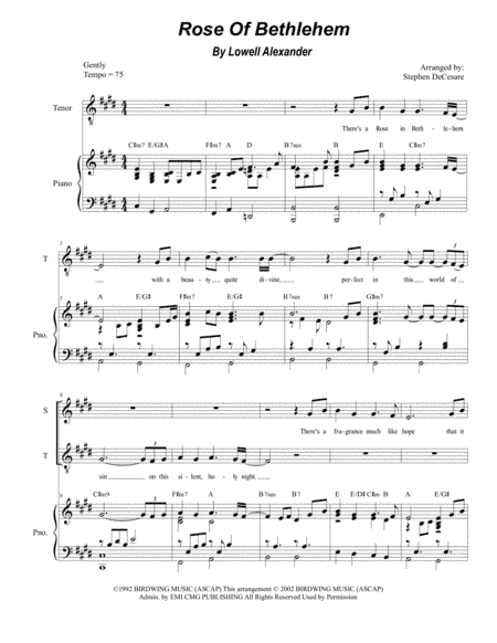 Rose Of Bethlehem (arr. Stephen DeCesare)