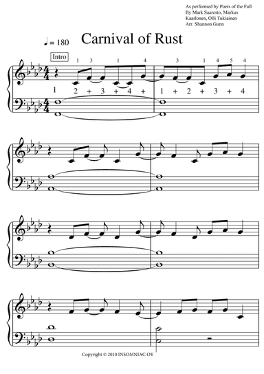 Carnival Of Rust (arr. Shannon Gunn)