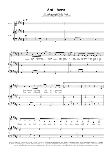 Anti-hero (arr. Henrique F Mangoni)