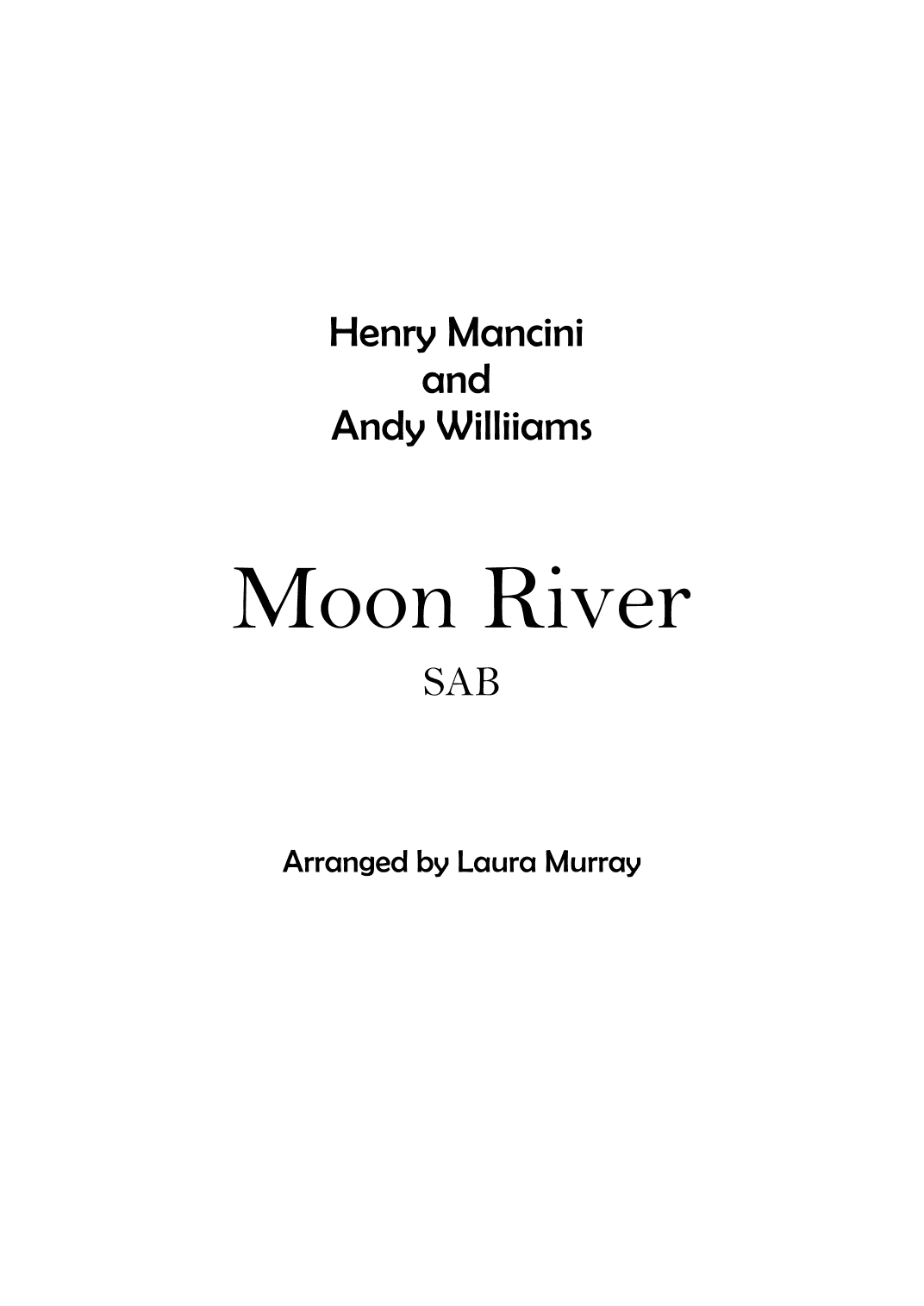Moon River (arr. Laura Murray)