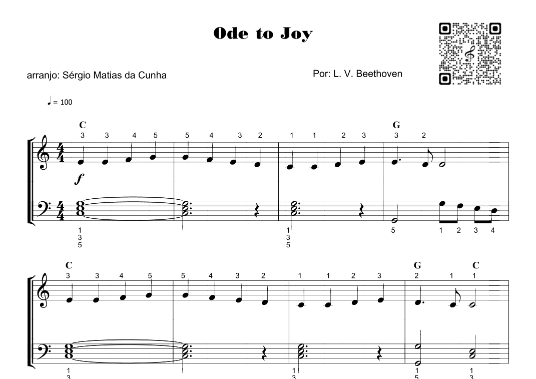 Ode to joy (arr. Sérgio Matias da Cunha)
