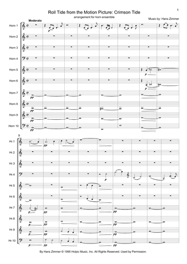 Roll Tide (arr. Edition Maulwurf)