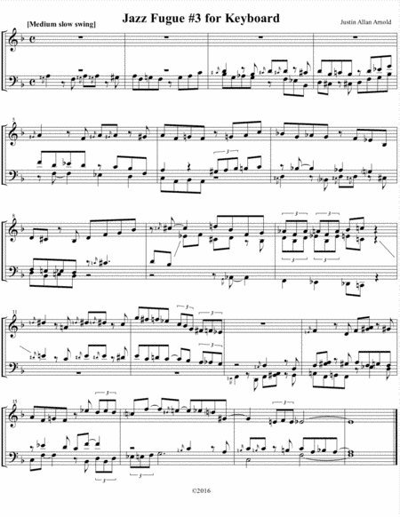 Jazz Fugue #3 for Keyboard