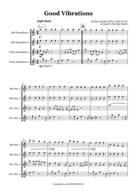 Good Vibrations (arr. Kayleigh Huelin)