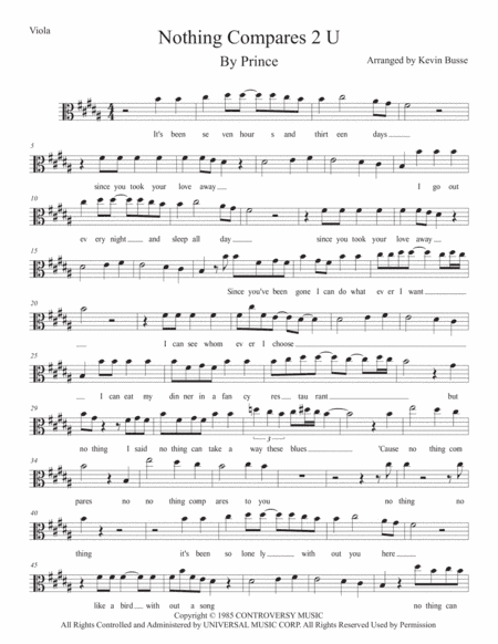 Nothing Compares 2 U (arr. Kevin Busse)