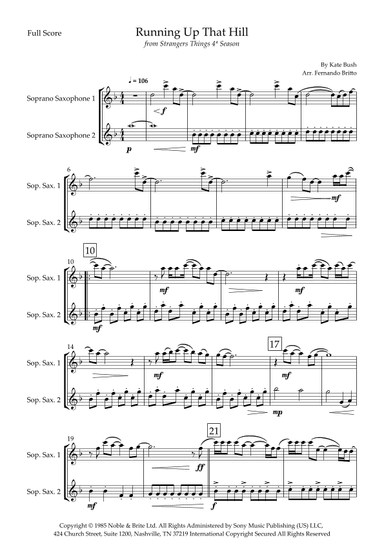 Running Up That Hill (arr. Fernando Britto)