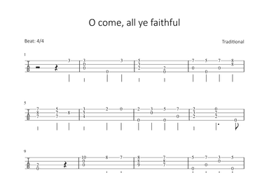 O come, all ye faithful (arr. Bettina Schipp)