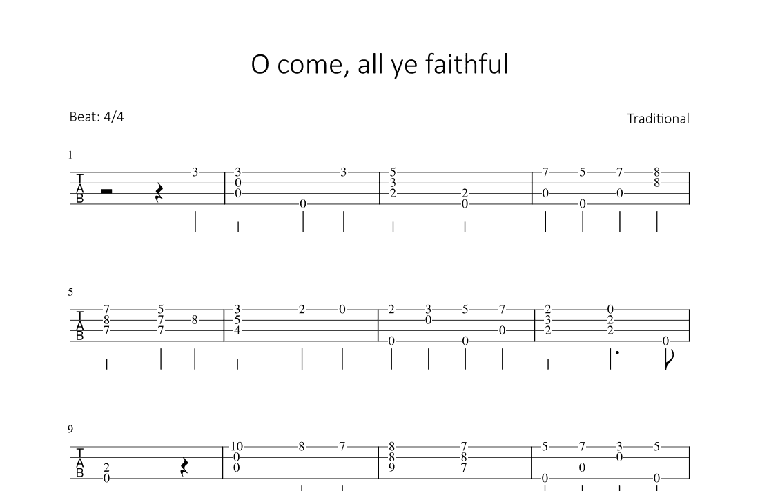 O come, all ye faithful (arr. Bettina Schipp)