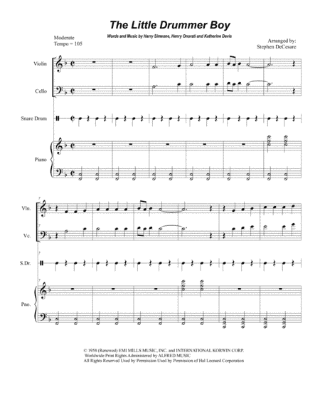 The Little Drummer Boy (arr. Stephen DeCesare)