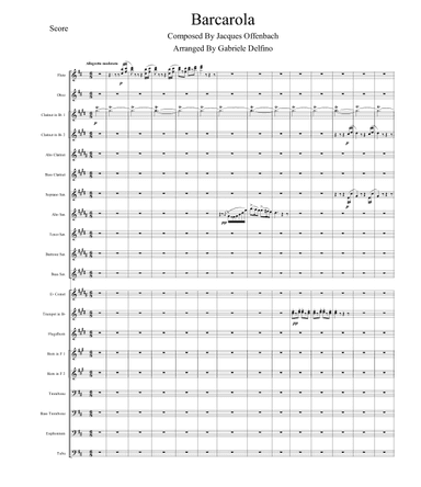Barcarolle (arr. Gabriele Delfino)